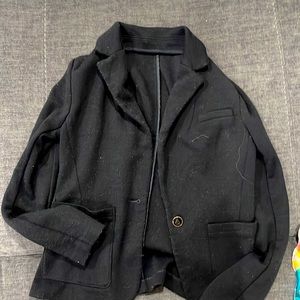 Banana Republic black 100% wool blazer